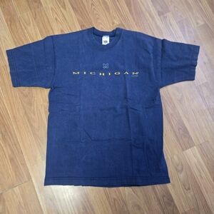 VTG Made In USA Men's Michigan Olympus Sportswear Cotton T-Shirt Size Large